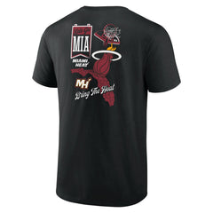 Miami Heat Split Zone T-Shirt - Black sale