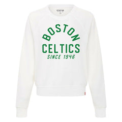 Boston Celtics Sportiqe Women's Ashlyn Super Soft Raglan Pullover Sweatshirt - White outlet