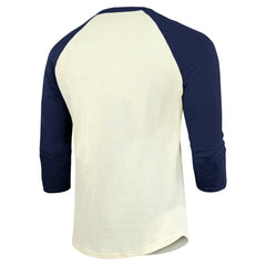 Boston Red Sox Majestic Threads Raglan 3/4-Sleeve T-Shirt - Cream/Navy