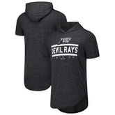 Tampa Bay Rays Majestic Threads Tri-Blend Hoodie T-Shirt - Black