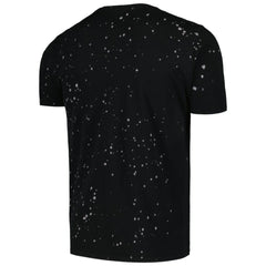 Chicago Cubs Majestic Threads Splatter T-Shirt - Black/White