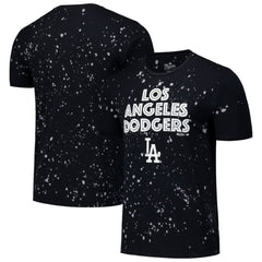 Los Angeles Dodgers Majestic Threads Splatter T-Shirt - Black/White