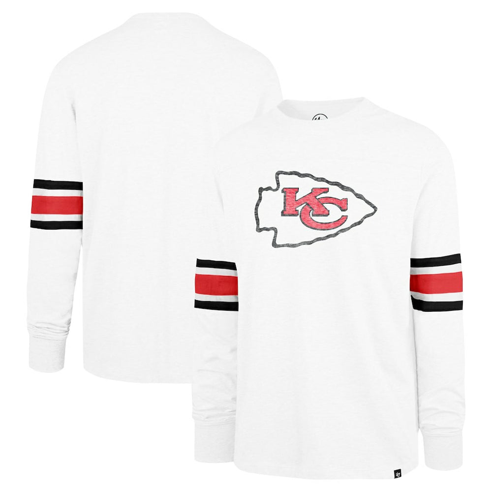 Kansas City Chiefs '47 Gridiron Premier Brex Long Sleeve T-Shirt - White discount