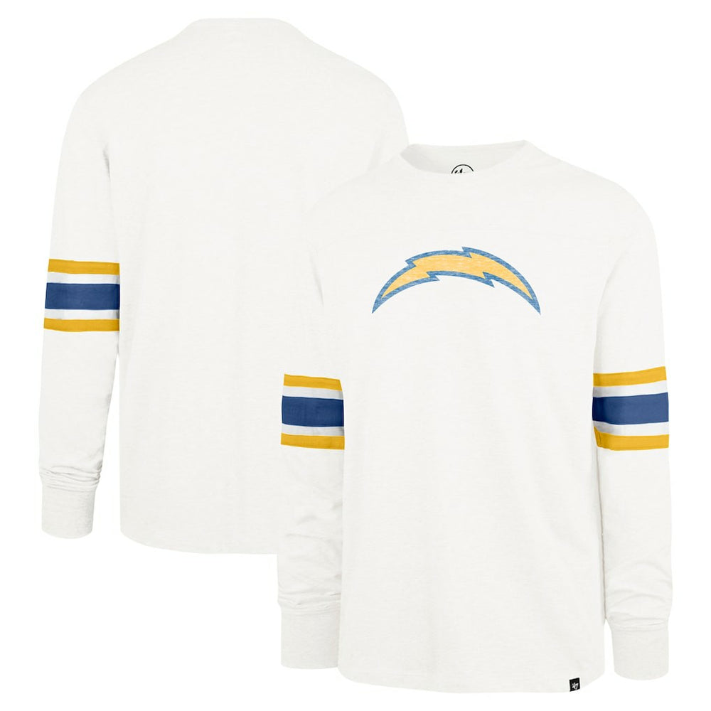 Los Angeles Chargers '47 Gridiron Premier Brex Long Sleeve T-Shirt - White outlet