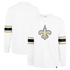 New Orleans Saints '47 Gridiron Premier Brex Long Sleeve T-Shirt - White for sale