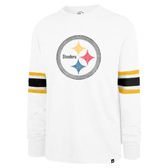 Pittsburgh Steelers '47 Gridiron Premier Brex Long Sleeve T-Shirt - White discount