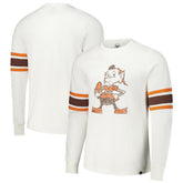 Cleveland Browns '47 Gridiron Throwback Premier Brex Long Sleeve T-Shirt - White outlet