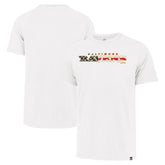 Baltimore Ravens '47 Flag Script Franklin T-Shirt - White cheap