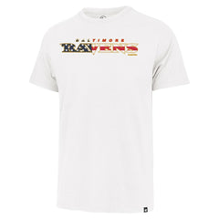 Baltimore Ravens '47 Flag Script Franklin T-Shirt - White cheap
