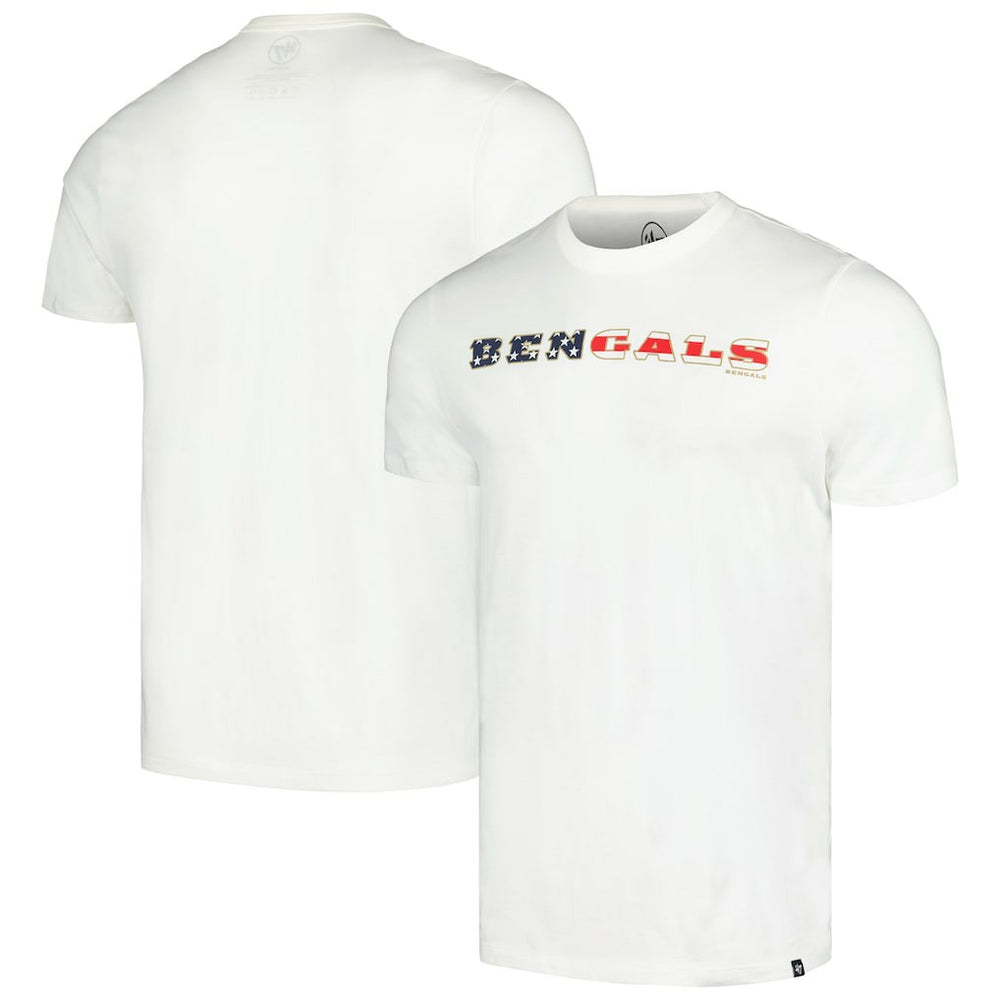 Cincinnati Bengals '47 Flag Script Franklin T-Shirt - White for sale