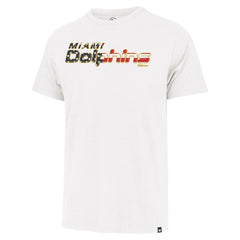 Miami Dolphins '47 Flag Script Franklin T-Shirt - White outlet
