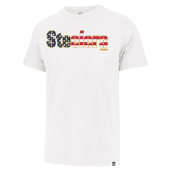 Pittsburgh Steelers '47 Flag Script Franklin T-Shirt - White sale