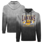 Los Angeles Lakers Sportiqe Unisex Blake Sun-Fade Pullover Hoodie - Black on sale