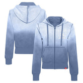Philadelphia 76ers Sportiqe Women's Carli Sun Fade Full-Zip Hoodie - Blue sale