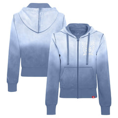Philadelphia 76ers Sportiqe Women's Carli Sun Fade Full-Zip Hoodie - Blue sale
