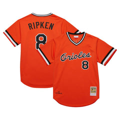 Cal Ripken Jr. Baltimore Orioles 2001 Cooperstown Collection Authentic Throwback Jersey - Orange | Mitchell & Ness