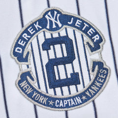 Derek Jeter New York Yankees 2014 Cooperstown Collection Authentic Throwback Jersey - White | Mitchell & Ness