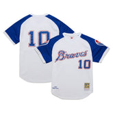 Chipper Jones Atlanta Braves 2004 Cooperstown Collection Authentic Throwback Jersey - White | Mitchell & Ness