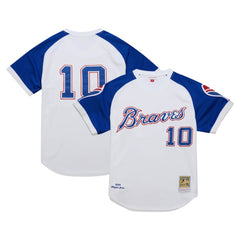 Chipper Jones Atlanta Braves 2004 Cooperstown Collection Authentic Throwback Jersey - White | Mitchell & Ness