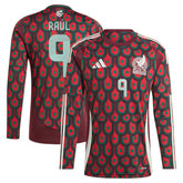 Raul Jimenez Mexico National Team 2024 Home Replica Player Long Sleeve Jersey - Burgundy | Adidas outlet