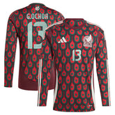 Guillermo Ochoa Mexico National Team 2024 Home Replica Player Long Sleeve Jersey - Burgundy | Adidas discount