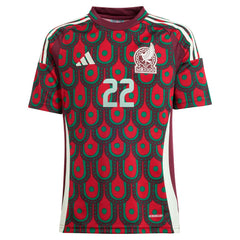 Hirving Lozano Mexico National Team Youth 2024 Home Replica Player Jersey - Green | Adidas outlet