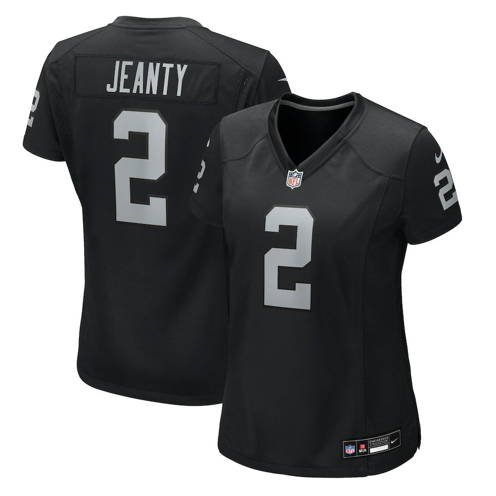 Ashton Jeanty Las Vegas Raiders Women's 2025 NFL Draft First Round Pick Team Game Jersey - Black | Nike cheap