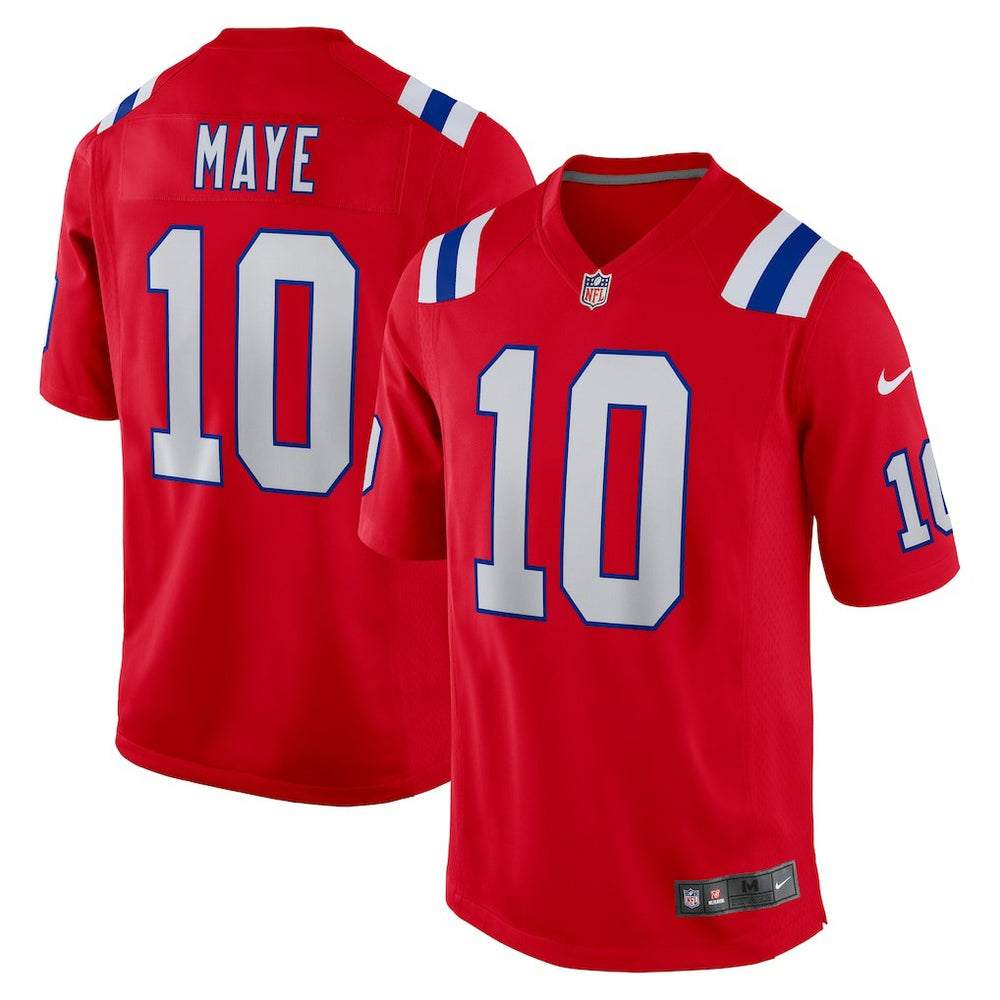 Drake Maye New England Patriots Player Game Jersey - Red | Nike sale