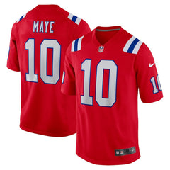 Drake Maye New England Patriots Player Game Jersey - Red | Nike sale