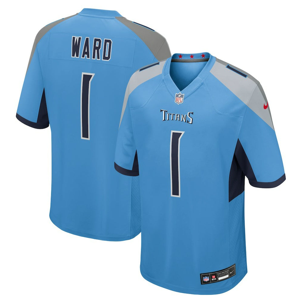 Cameron Ward Tennessee Titans 2025 NFL Draft First Round Pick Game Jersey - Light Blue | Nike on sale