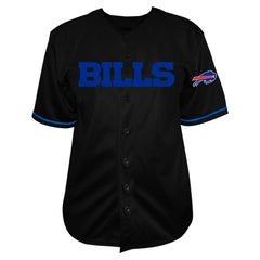 Josh Allen Buffalo Bills Big & Tall Baseball Button-Up Shirt - Black discount