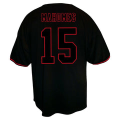 Patrick Mahomes Kansas City Chiefs Big & Tall Baseball Button-Up Shirt - Black online