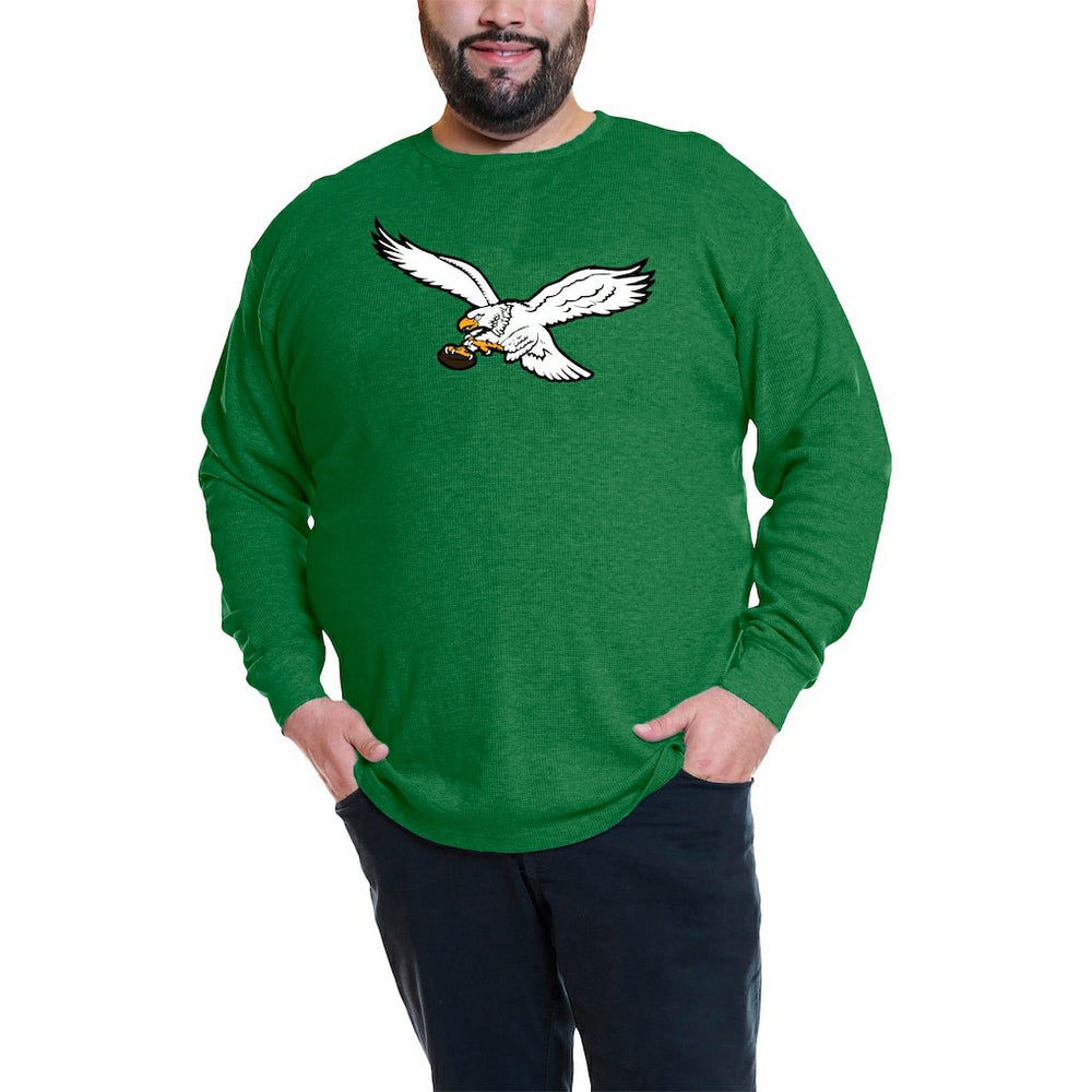 Jalen Hurts Philadelphia Eagles Big & Tall Thermal Waffle Long Sleeve T-Shirt - Kelly Green cheap
