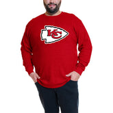 Patrick Mahomes Kansas City Chiefs Big & Tall Thermal Waffle Long Sleeve T-Shirt - Red cheap