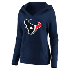 C.J. Stroud Houston Texans Women's Plus Size Player Name & Number V-Neck Pullover Hoodie - Navy on sale