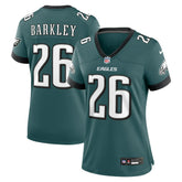 Saquon Barkley Philadelphia Eagles Women's Game Player Jersey - Midnight Green | Nike for sale