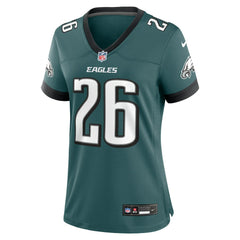 Saquon Barkley Philadelphia Eagles Women's Game Player Jersey - Midnight Green | Nike for sale