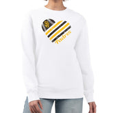 San Diego Padres G-III 4Her by Carl Banks Women's Heart Logo Fleece Pullover Sweatshirt - White