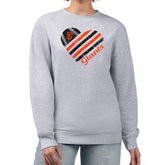 San Francisco Giants G-III 4Her by Carl Banks Women's Heart Logo Fleece Pullover Sweatshirt - Heather Gray