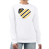 Pittsburgh Pirates G-III 4Her by Carl Banks Women's Heart Logo Fleece Pullover Sweatshirt - White