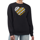 San Diego Padres G-III 4Her by Carl Banks Women's Heart Logo Fleece Pullover Sweatshirt - Black