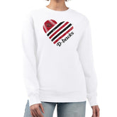 Arizona Diamondbacks G-III 4Her by Carl Banks Women's Heart Logo Fleece Pullover Sweatshirt - White