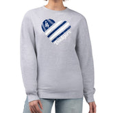 Los Angeles Dodgers G-III 4Her by Carl Banks Women's Heart Logo Fleece Pullover Sweatshirt - Heather Gray