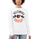 Baltimore Orioles G-III 4Her by Carl Banks Women's Team Logo Fleece Pullover Sweatshirt - White