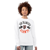 San Francisco Giants G-III 4Her by Carl Banks Women's Team Logo Fleece Pullover Sweatshirt - White