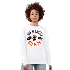 San Francisco Giants G-III 4Her by Carl Banks Women's Team Logo Fleece Pullover Sweatshirt - White