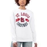 St. Louis Cardinals G-III 4Her by Carl Banks Women's Team Logo Fleece Pullover Sweatshirt - White