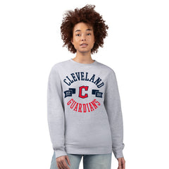 Cleveland Guardians G-III 4Her by Carl Banks Women's Team Logo Fleece Pullover Sweatshirt - Heather Gray