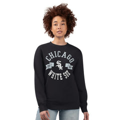 Chicago White Sox G-III 4Her by Carl Banks Women's Team Logo Fleece Pullover Sweatshirt - Black