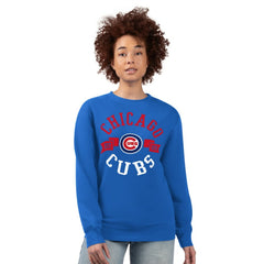 Chicago Cubs G-III 4Her by Carl Banks Women's Team Logo Fleece Pullover Sweatshirt - Royal